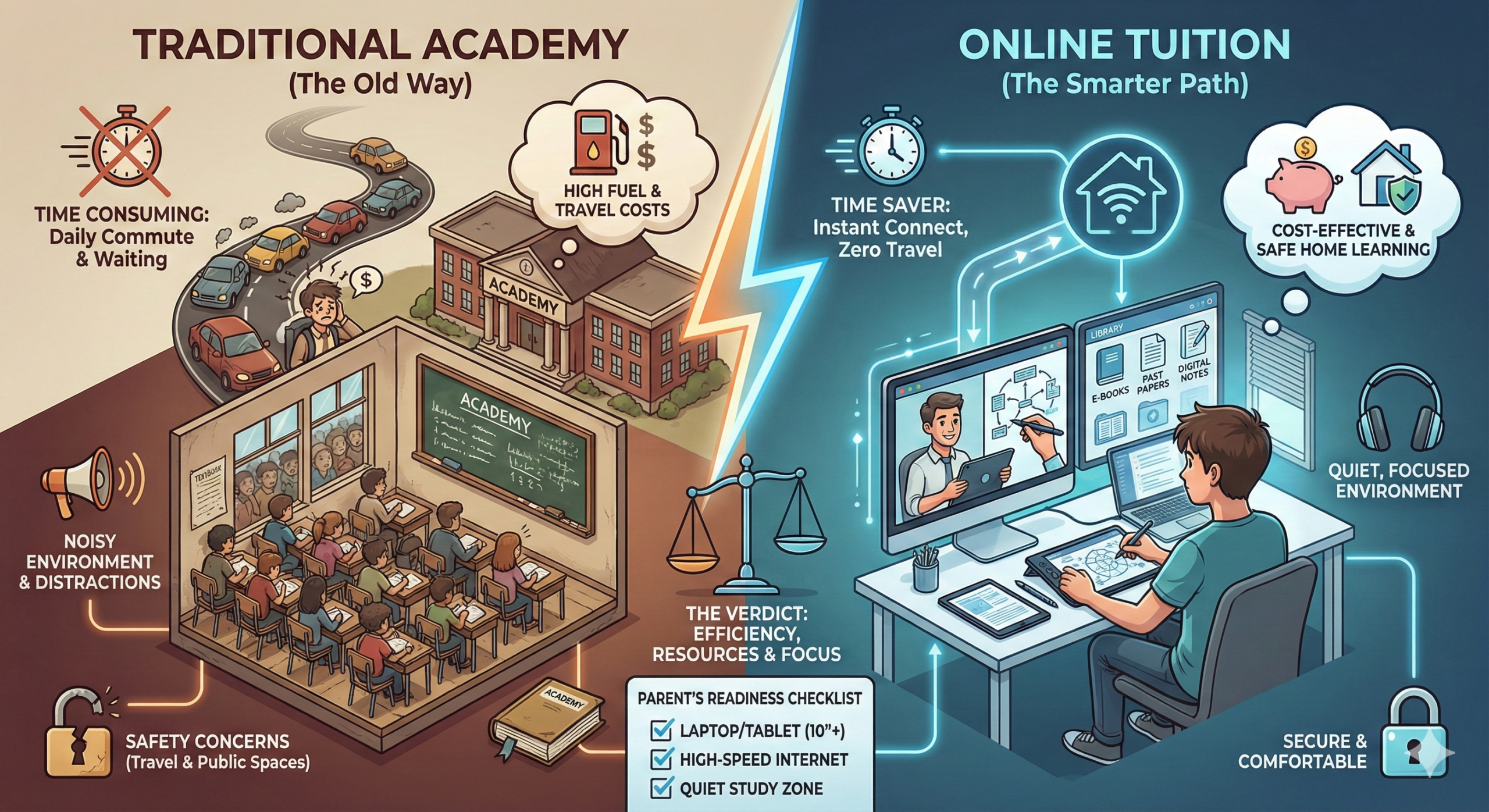 Online Tuition vs. Traditional Academies: Is It Time to Make the Switch?